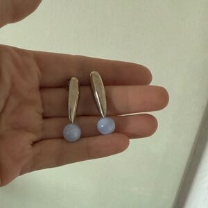 Quarry Ona blue quartz earrings